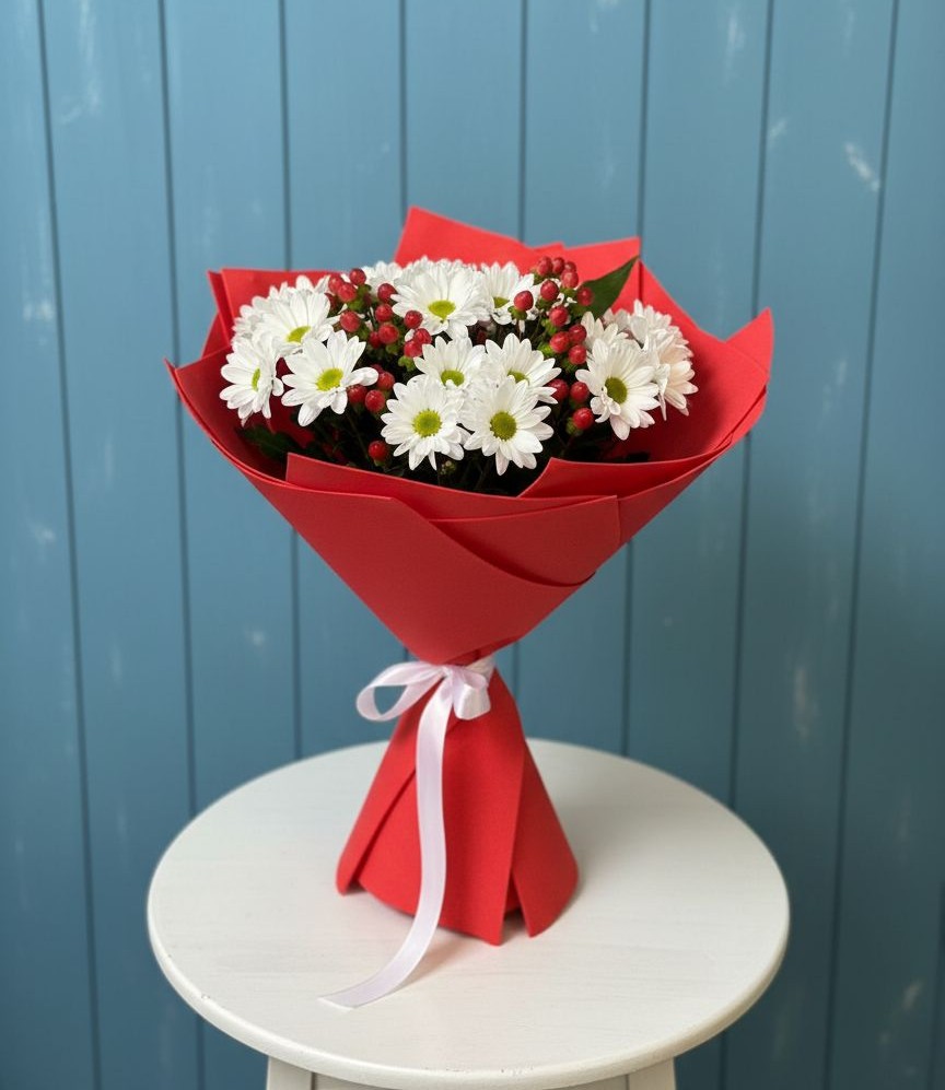 Букет цветов из: Хризантемы в Рассыльной