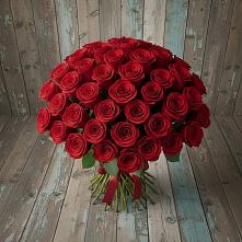 Букет 55 Красных роз Фридом #REPLACE_PRED# Рассыльной