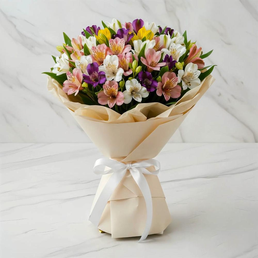 Букет цветов из: Альстромерии в Рассыльной