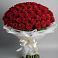 Букет 101 Красная роза Блэк Мэджик в Рассыльной