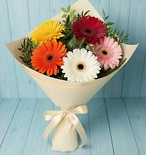 Букет цветов из:  Герберы в Рассыльной