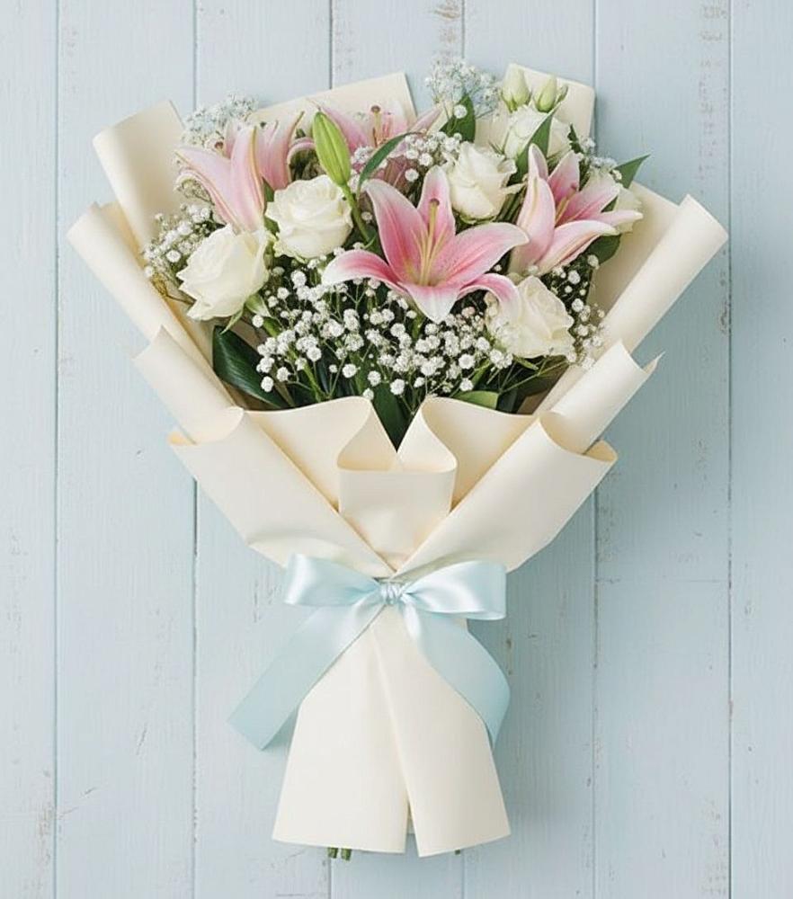 Букет цветов из: Лилии в Рассыльной