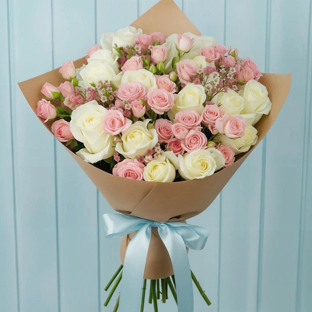 Букет цветов из: Розы в Рассыльной