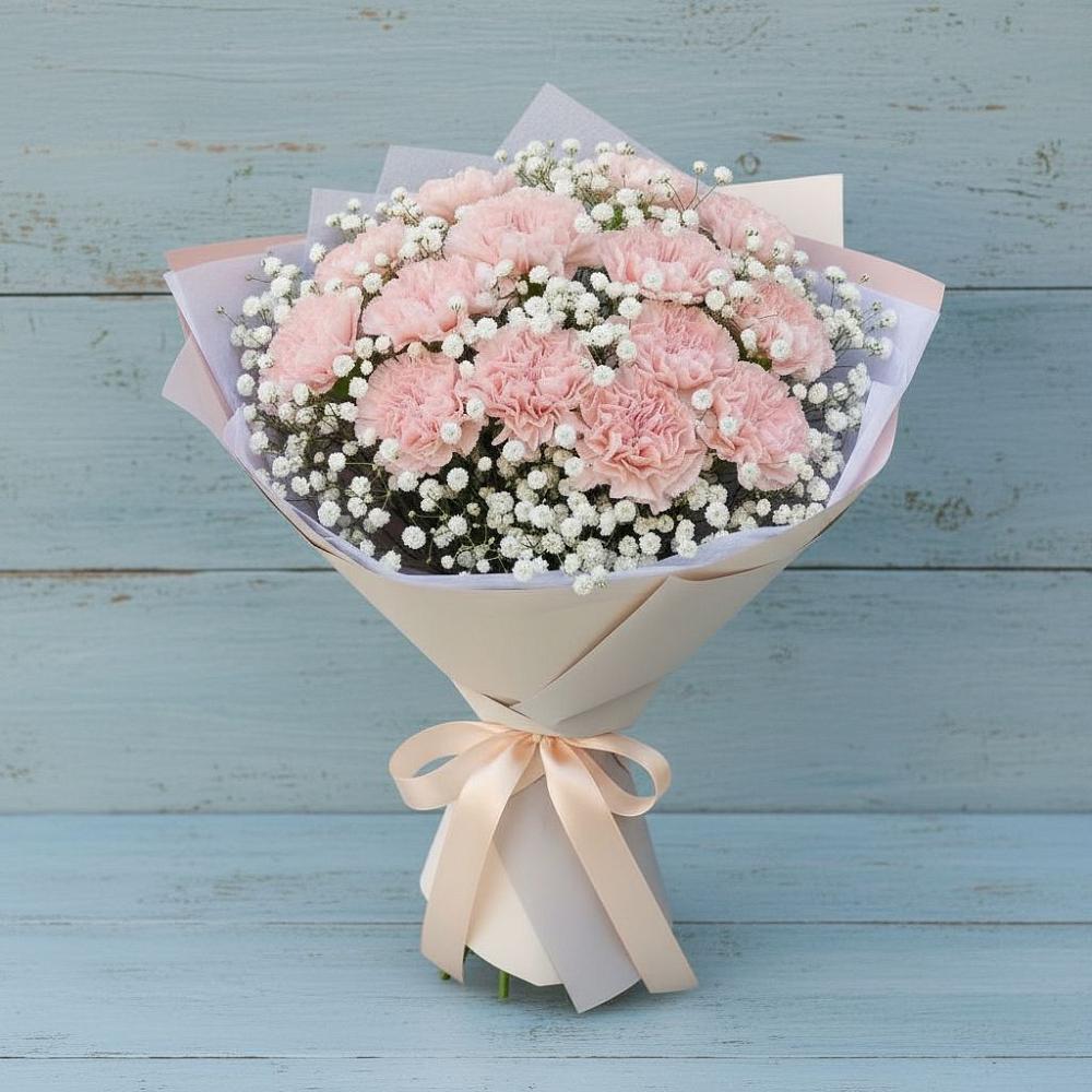 Букет цветов из: Гвоздики в Рассыльной