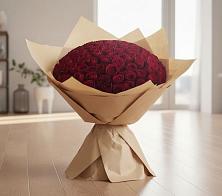 Букет 101 Красная роза #REPLACE_PRED# Рассыльной