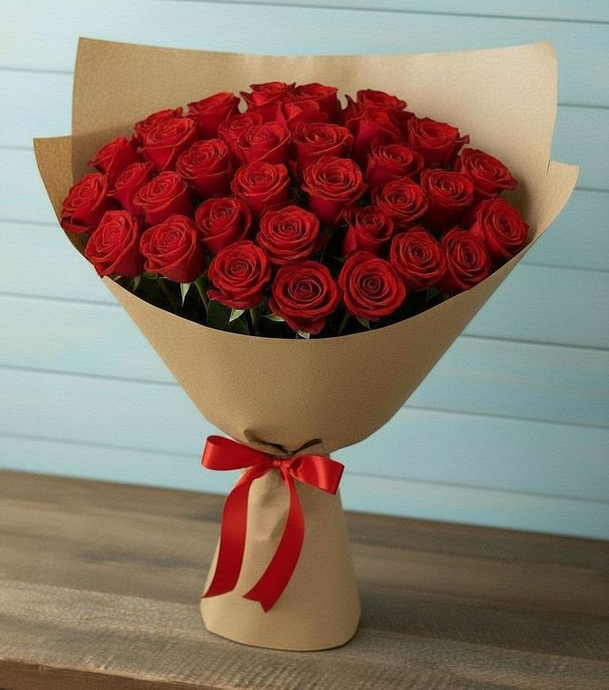 Букет Красные розы Милано в Рассыльной