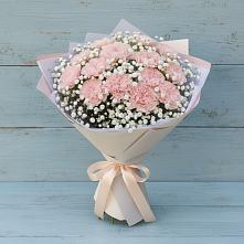 Букет цветов из:  Гвоздики #REPLACE_PRED# Рассыльной