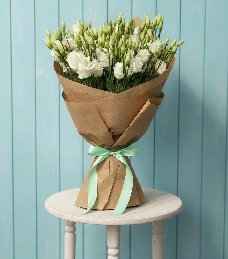 Букет цветов из: Лизиантусы в Рассыльной