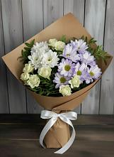 Букет цветов из:  Хризантемы и Розы в Рассыльной