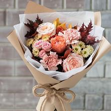 Букет цветов из:  Гвоздики, Хризантемы и Розы в Рассыльной