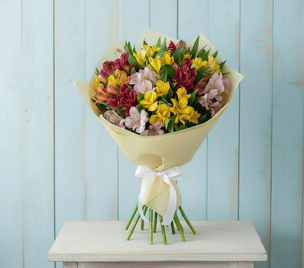 Букет цветов из: Альстромерии в Рассыльной